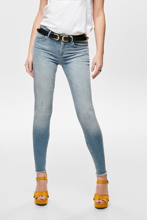 Only onlblush mid sk ank raw jea rea1467